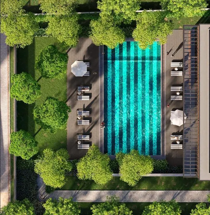 Temperature-controlled pool